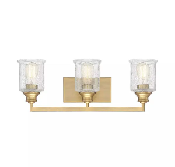 Product Image 3 for Hampton Warm Brass 3 Light Bath from Savoy House 