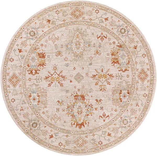 Product Image 1 for Avant Garde Woven Brick Red / Denim Rug - 6'7" Round from Surya