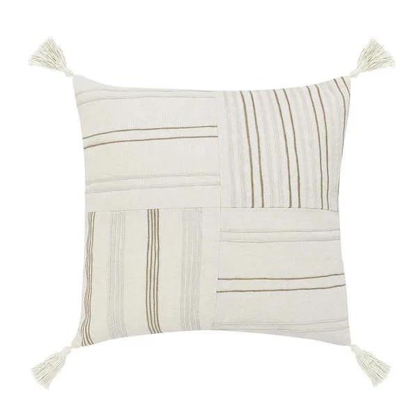 Product Image 1 for Apana Beige Linen Blend Woven Throw Pillow from Classic Home
