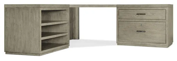 Product Image 1 for Linville Falls Corner Desk with Lateral File and Open Desk Cabinet from Hooker Furniture