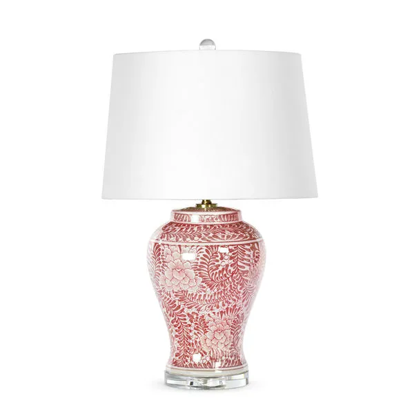 Product Image 1 for Red Ceramic Table Lamp from Regina Andrew Design