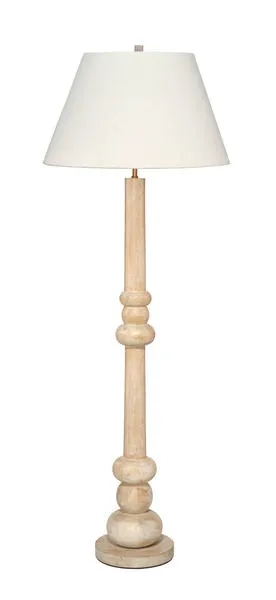 Product Image 1 for Augustine White Washed Wood Floor Lamp from Jamie Young