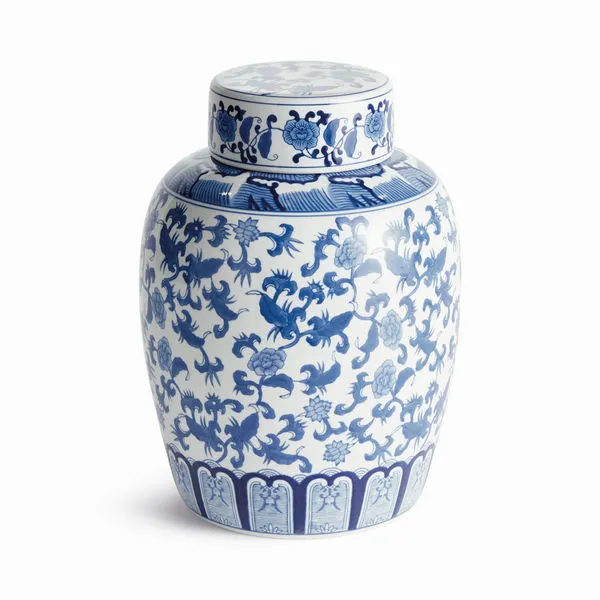 Product Image 1 for Barclay Butera Dynasty Blossom Lidded Jar from Napa Home And Garden