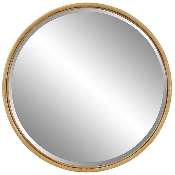 Product Image 1 for Drift Away Round Rattan Mirror from Uttermost