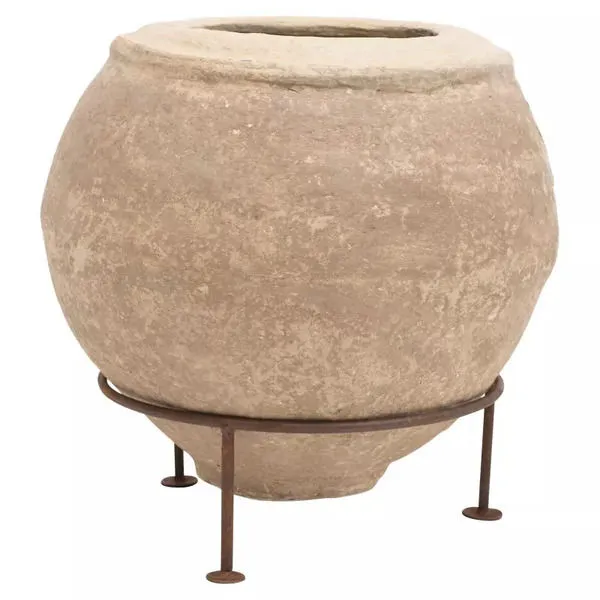 Product Image 5 for Seraphina Paper Mache Cachepot Vase With Metal Stand (Set Of 2 Pieces) from Creative Co-Op