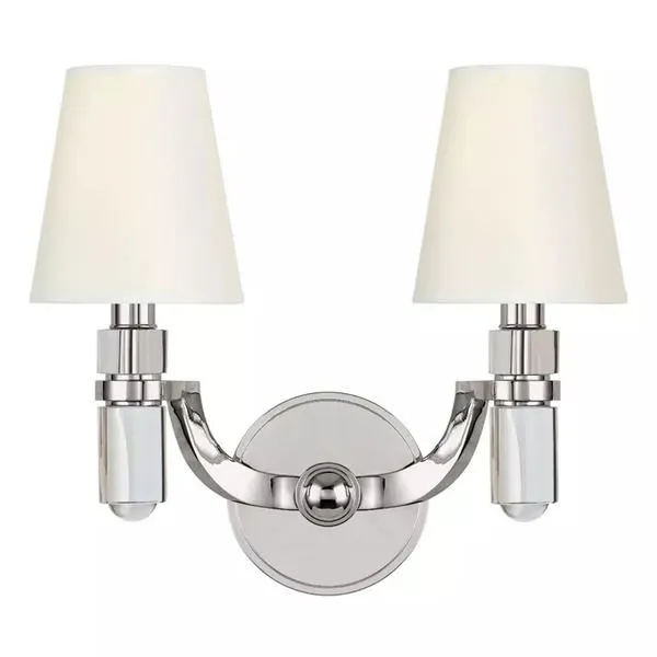 Product Image 1 for Dayton 2 Light Wall Sconce W/White Shade from Hudson Valley