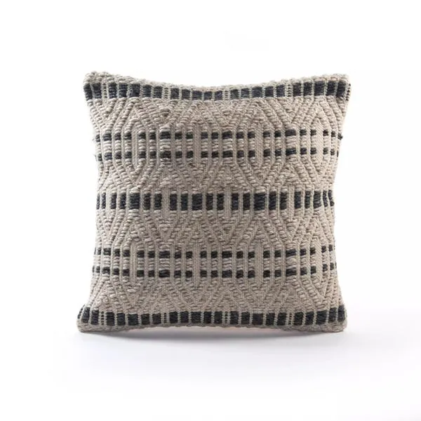 Product Image 1 for Grey & Black Patterned Pillow, Set Of 2 from Four Hands