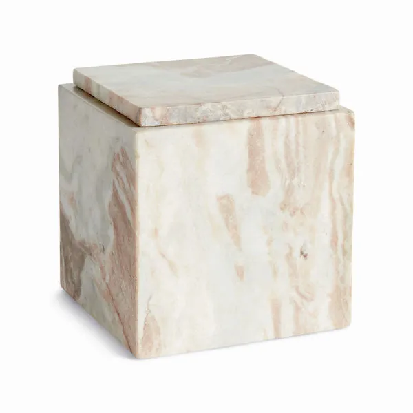 Product Image 1 for Jaqueline Marble Square Lidded Box Tall from Napa Home And Garden