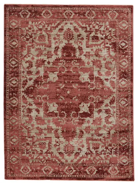 Product Image 1 for Idella Medallion Red/ Light Taupe Rug from Jaipur 