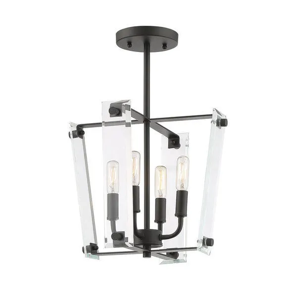 Product Image 1 for Everett 
 4 Light Semi Flush from Savoy House 