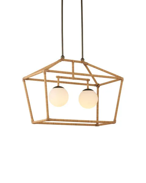 Product Image 1 for Denison 2-Light Wide Outdoor Lantern from Currey & Company
