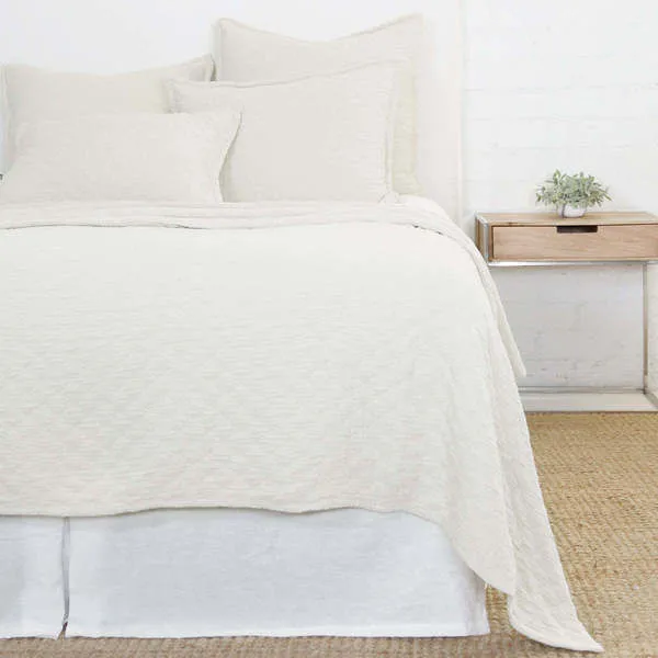 Product Image 1 for Ojai Cotton Twin Matelasse - Greige from Pom Pom at Home