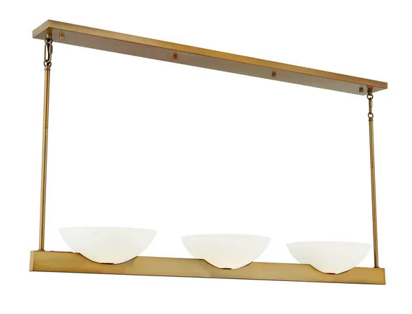Product Image 4 for Fallon 3 Light Linear Chandelier from Savoy House 