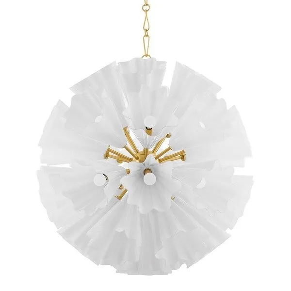 Product Image 1 for Capri 33-Light Aged Brass Chandelier from Hudson Valley