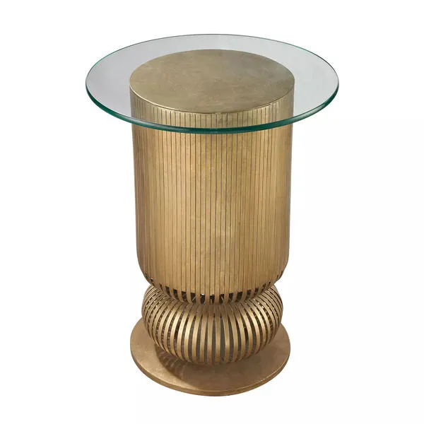 Product Image 1 for Sock Bun Side Table In Gold Leaf from Elk Home
