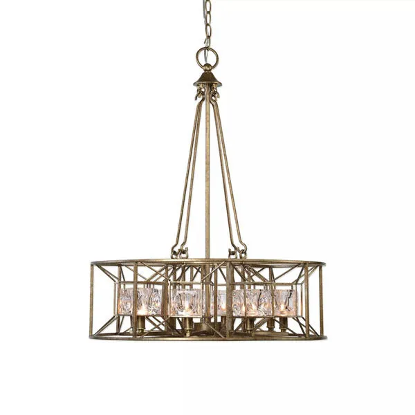 Product Image 1 for Uttermost Ghiaccio 8 Light Swedish Iron Pendant from Uttermost
