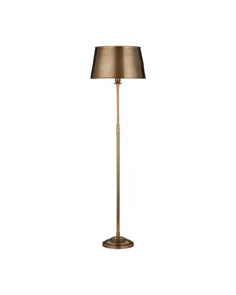 Product Image 1 for Callum Brass Floor Lamp from Currey & Company