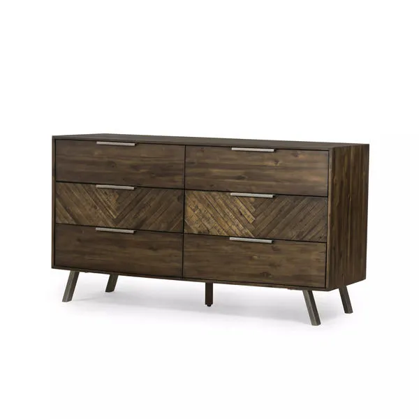Product Image 6 for Harrington 6 Drawer Dark Wood Dresser from Four Hands