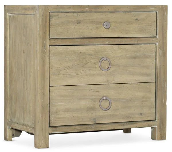 Product Image 1 for Surfrider Pecan Veneer & Cedar Three-Drawer Nightstand from Hooker Furniture