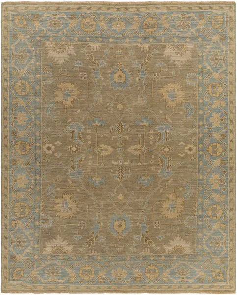 Product Image 1 for Reign Hand-Knotted Dusty Sage / Denim Rug - 2' x 3' from Surya