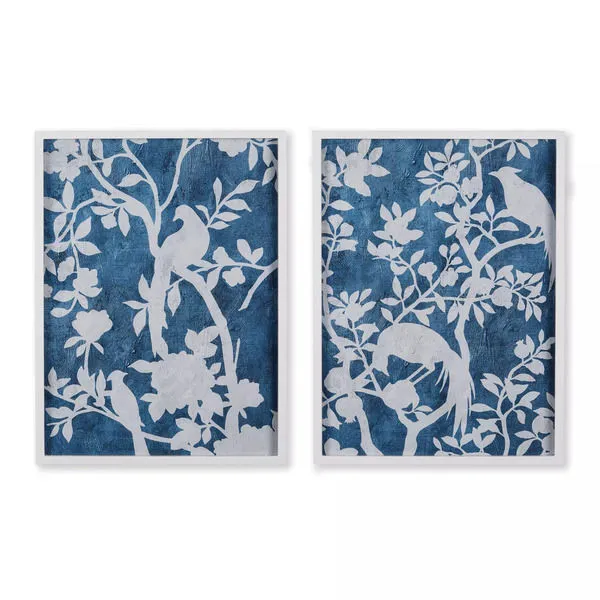 Product Image 1 for Aviary Cyano Prints, Set Of 2 from Napa Home And Garden