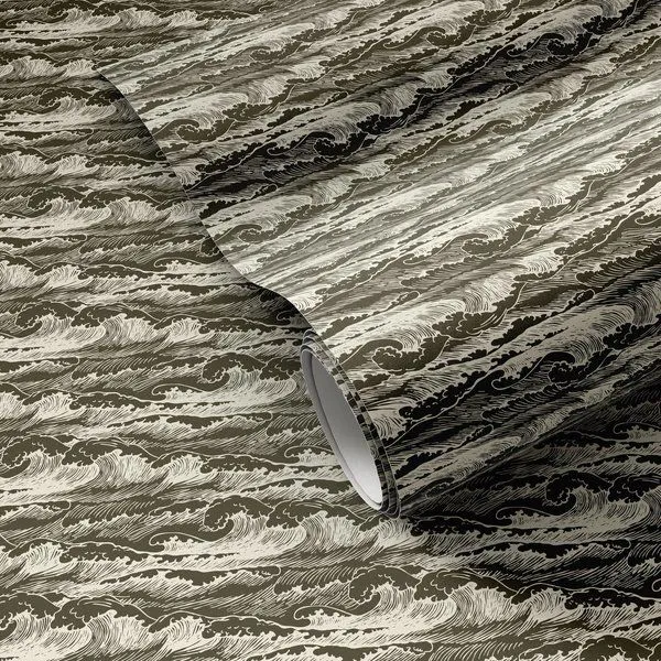 Product Image 1 for Wavebreak Olive I Wallpaper by Getty Images from Four Hands