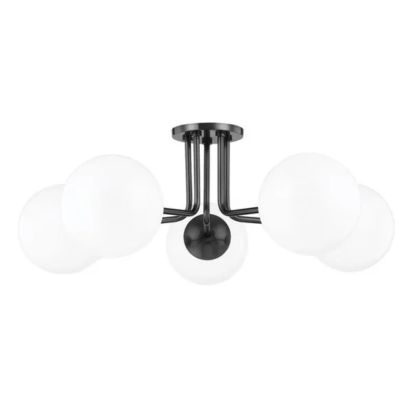 Product Image 1 for Stella 5 Light Semi Flush from Mitzi