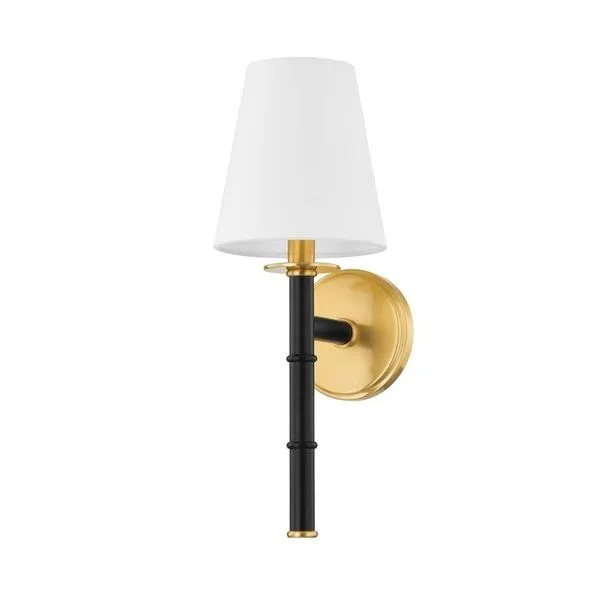 Product Image 1 for Banyan 1-Light Black Aged Brass Wall Sconce from Mitzi