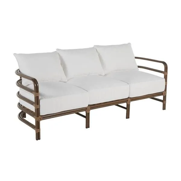Product Image 1 for Malibu Burlap/Oak Sofa from Summer Classics