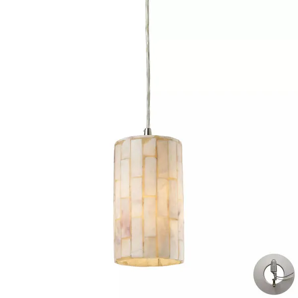 Product Image 1 for Piedra 1 Light Genuine Stone Pendant In Satin Nickel  from Elk Lighting