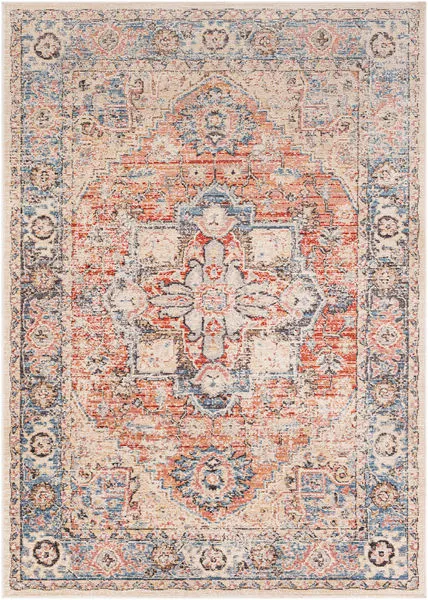 Product Image 4 for Daytona Blue / Coral Rug from Surya