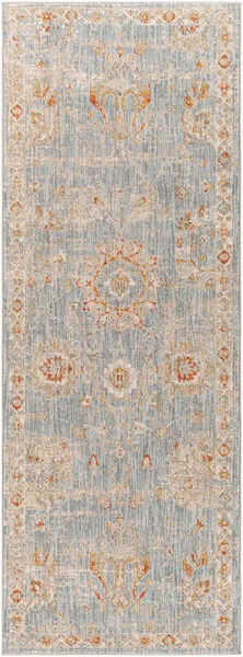 Product Image 1 for Avant Garde Woven Light Denim / Light Gray Rug - 2'7" x 7'3" from Surya