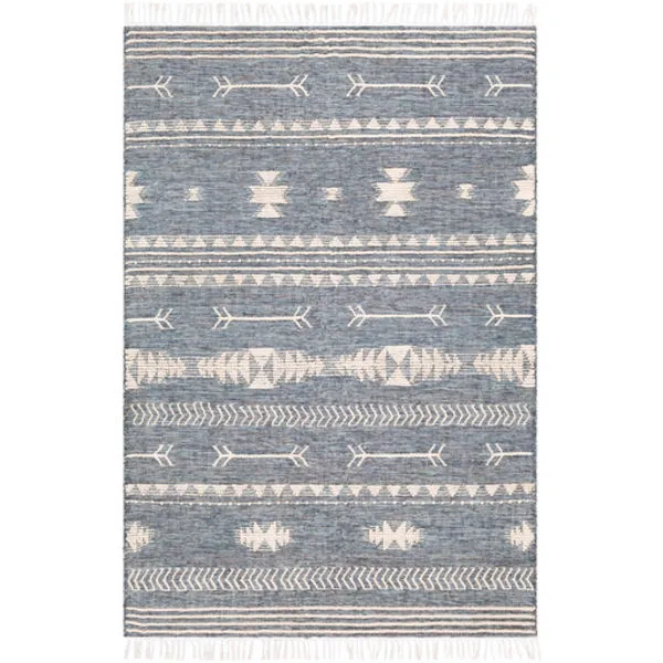 Product Image 3 for Cheyenne Charcoal / Aqua Rug from Surya