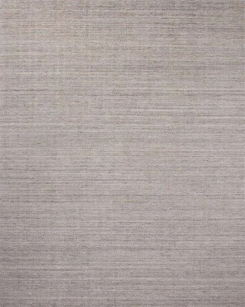 Thorne Grey Rug with hand-loomed thin textured lines in heathered neutral grey tones