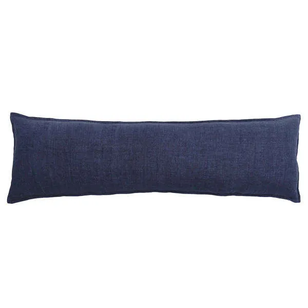 Product Image 1 for Montauk 18" x 60" Decorative Body Pillow with Insert - Indigo from Pom Pom at Home