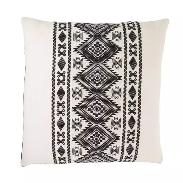 Product Image 2 for Paso Tribal Black/ White Throw Pillow 22 Inch from Jaipur 