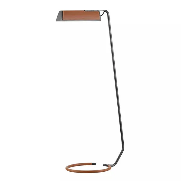Product Image 1 for Holtsville 1 Light Floor Lamp W/ Saddle Leather from Hudson Valley