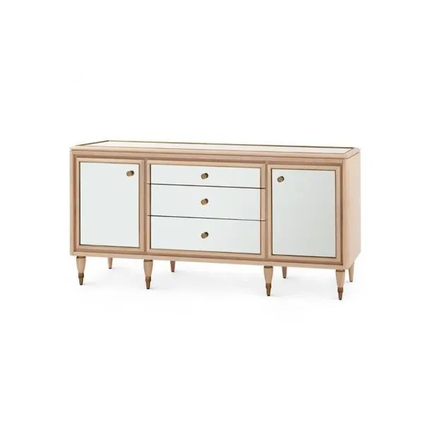 Product Image 1 for Sofia 3-Drawer & 2-Door Light Oak Wood Cabinet from Villa & House