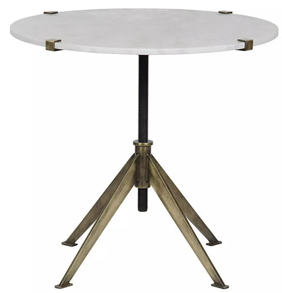 Product Image 1 for Qs Edith Adjustable Side Table "Antique Brass" from Noir