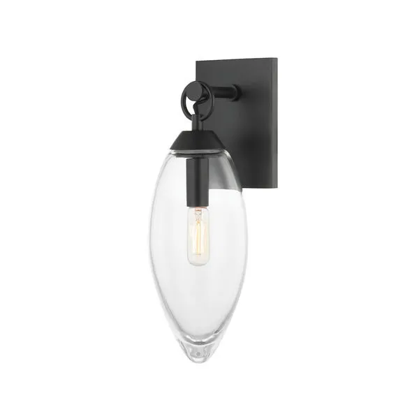 Product Image 1 for Nantucket 1-Light Wall Sconce - Black Brass from Hudson Valley