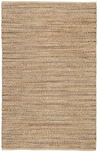 Square section of the rug showing broader view of the muted mottled pattern in natural, tan, gray, and navy