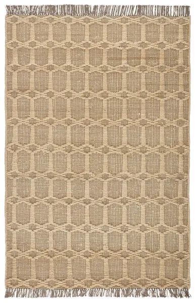 Product Image 5 for Thierry Natural Trellis Dark Taupe / Gray Area Rug - 2'X3' from Jaipur