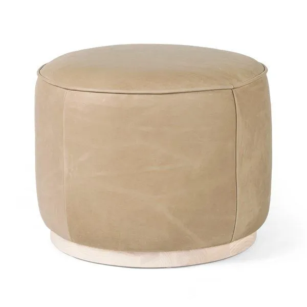 Product Image 1 for Sinclair Round Ottoman from Four Hands