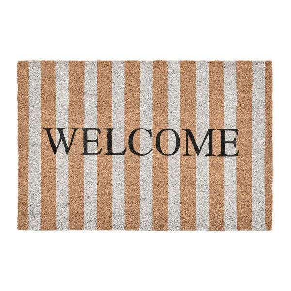 Product Image 1 for Striped Black and Natural 24x57 Doormat from Classic Home Furnishings