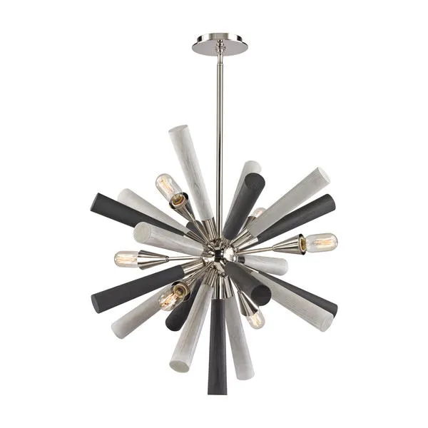Product Image 1 for Solara 6 Light Chandelier In Polished Nickel from Elk Lighting