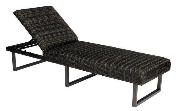 Product Image 3 for Canaveral Harper Adjustable Black Chaise Lounge from Woodard