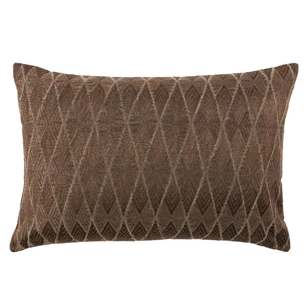 Product Image 2 for Milton Dark Brown Geometric Lumbar Pillow from Jaipur 