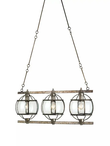 Product Image 1 for Broxton Rectangular Chandelier from Currey & Company