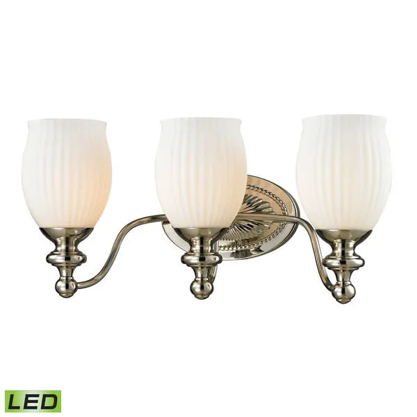 Product Image 1 for Park Ridge Collection 3 Light Bath In Polished Nickel  from Elk Lighting