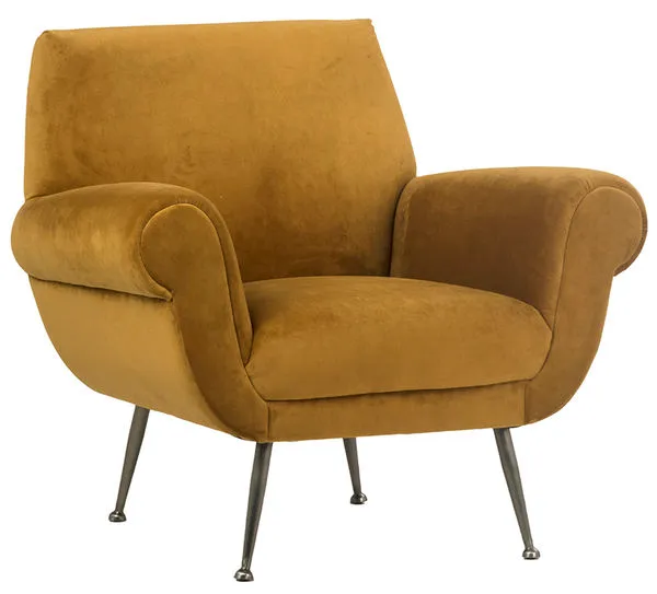 Product Image 3 for Kianna Occasional Chair - Mustard from Dovetail Furniture